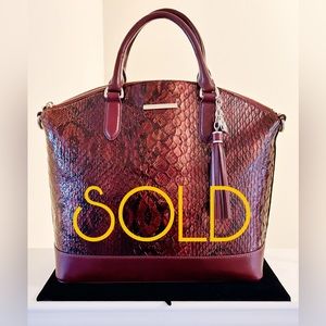 New without tags Brahmin Large Duxbury and Ady Wallet in Cranberry Valarian